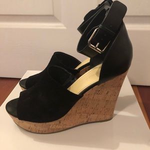 Marc Fisher Black Suede Espadrille